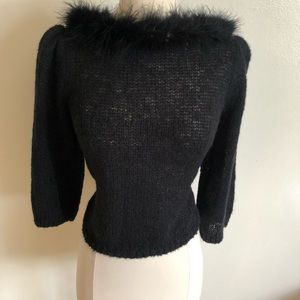 J. Jordan Black Vintage Knit Sweater